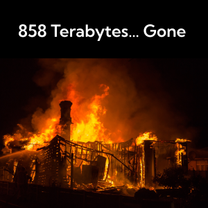 fire in data center data loss data recovery 